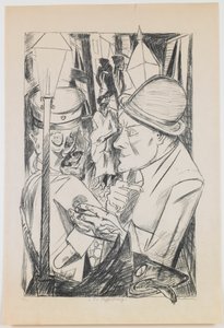 Camino a casa, lámina 2 de la serie “Infierno” de Max Beckmann