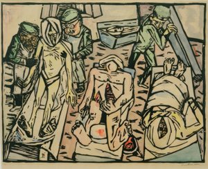 Casa de los muertos de Max Beckmann
