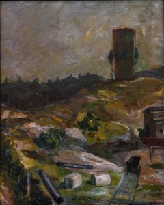 Torre de agua en Hermsdorf de Max Beckmann