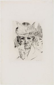 Mujer llorando de Max Beckmann
