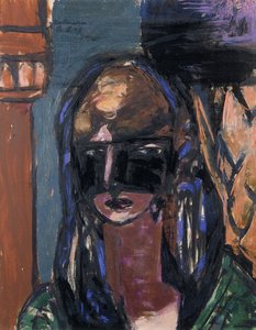 Mujer con máscara; Frau mit Maske de Max Beckmann