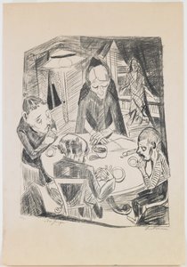 plato 5: Hambre de Max Beckmann