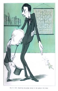 El Sr. WB Yeats, Presentando al Sr. George Moore a la Reina de las Hadas, 1904 de Henry Maximilian Beerbohm