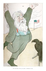 Walt Whitman, Incitando al Pájaro de la Libertad a Volar, 1904 de Henry Maximilian Beerbohm