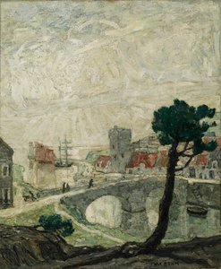 Antiguo puerto marítimo, 1921 de Max Bohm