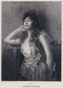 Teodora (grabado) de Max Ferdinand Bredt