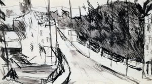 Calle de suburbios, c1900-1944 de Max Jacob