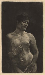 Un Desnudo de Pie de Max Klinger