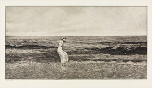 Junto al mar (Intermezzi, opus IV, hoja 2) de Max Klinger