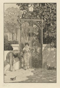 En la puerta