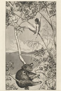 Oso y elfo: pl.1, publicado 1881 de Max Klinger