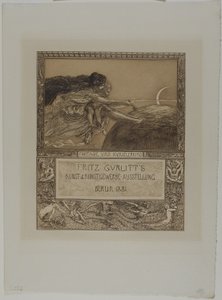 Tarjeta para la exposición Gurlitt: Imaginación y el niño artista de Max Klinger