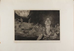 Cristo y las mujeres pecadoras, placa trece de Una vida de Max Klinger