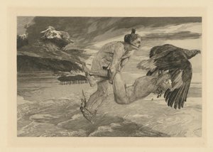 El rapto de Prometeo (de: Opus XII. Fantasía Brahms) de Max Klinger