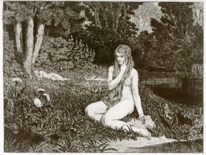Eva y el futuro (Opus III), hoja 1: Eva de Max Klinger