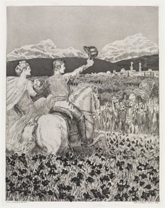 En la propia tierra (Tienda, opus XIV, parte 2, n.º 43) de Max Klinger
