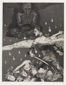 Asesinato, Tienda, opus XIV, parte 2, n.º 39 de Max Klinger