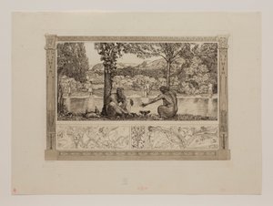 Narciso y Eco I de Max Klinger