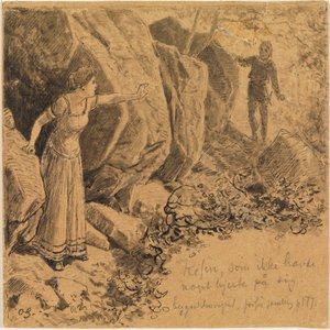 Narciso y Eco I. de Max Klinger