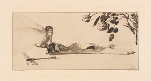 Opus VI, de Paráfrasis sobre el Hallazgo de un Guante, 1881 de Max Klinger