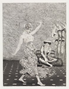 Danza (Carpa, Opus XIV, 2.ª parte, n.º 27) de Max Klinger