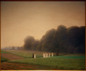 Paseo cerca de Dessau-Großkühnau de Max Korn
