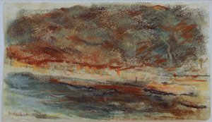Paisaje vespertino en Hamburgo de Max Liebermann