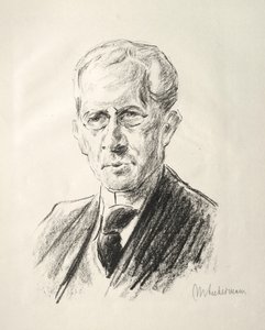 Arno Holz Mappe: Retrato de Arno Holz de Max Liebermann