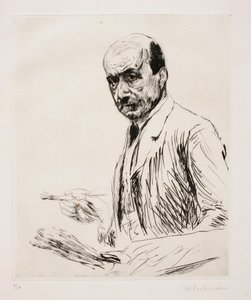 Autorretrato con paleta de Max Liebermann