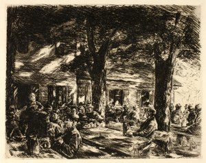 Jardín de cerveza en Rosenheim