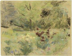 Flores y árboles de Max Liebermann