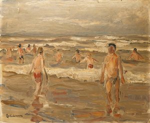 Niños Bañándose en el Mar, 1899
