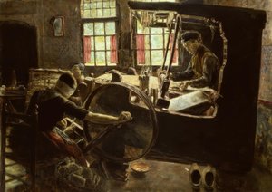 El tejedor de Max Liebermann