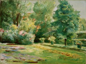 La terraza de flores en el jardín de Wannsee hacia el noreste de Max Liebermann