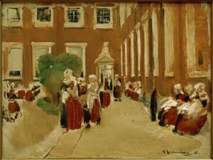 Recreo en el orfanato de Ámsterdam