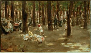 Parque infantil en el Tiergarten de Berlín de Max Liebermann