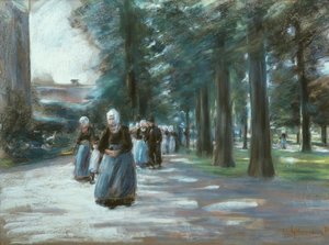 Camino a la iglesia en Laren de Max Liebermann