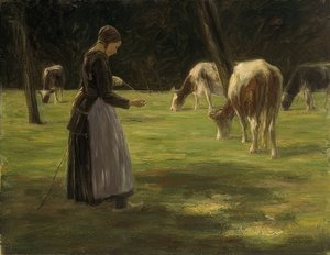 Pastora de vacas. 1890-192 de Max Liebermann