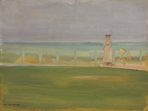 Dama en la playa, 1901 de Max Liebermann