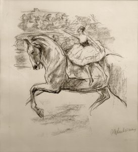 M. Liebermann, la amazona del circo de Max Liebermann
