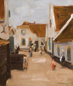 Calle del pueblo en Noordwijk de Max Liebermann