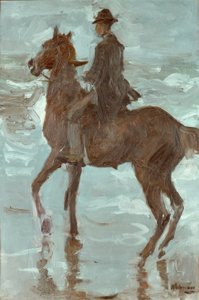 Jinete en la playa de Max Liebermann