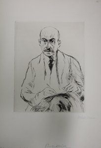 Autorretrato a los 70 años de Max Liebermann