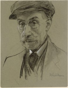 Autorretrato con gorra de Max Liebermann