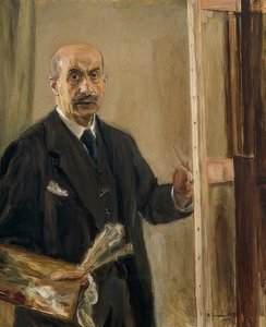 Autorretrato en el caballete. 1916 de Max Liebermann