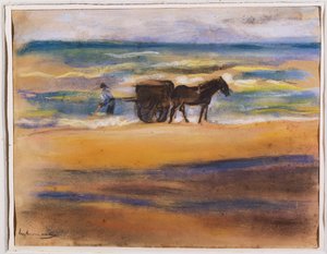 Buscadores de Conchas en la Playa de Max Liebermann