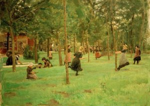 Niños jugando de Max Liebermann