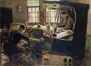La Tejedora de Max Liebermann