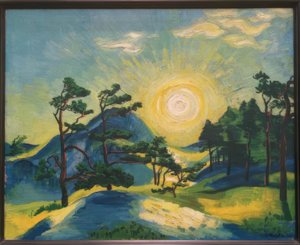 Sol naciente de Max Pechstein