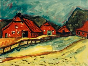 Casas rurales en Dangast de Max Pechstein
